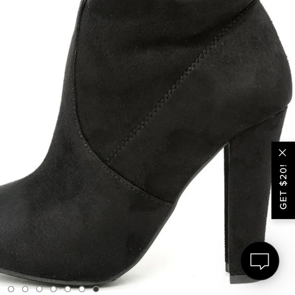 Steve Madden Gorgeous Black Suede Over the Knee Boots - Picture 8 of 9